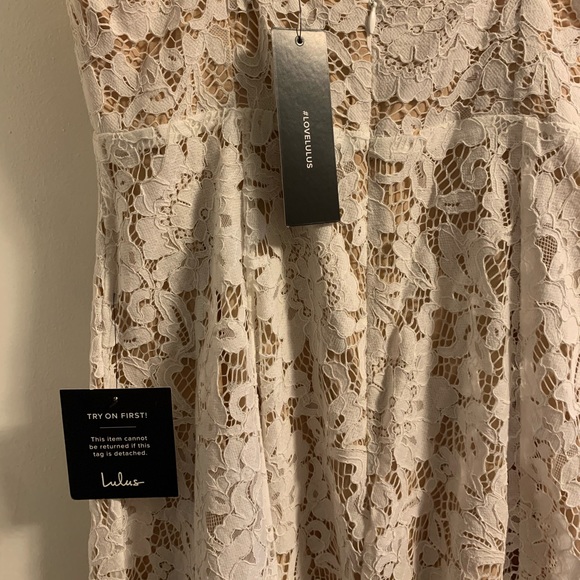 Lulus white lace midi dress - Picture 4 of 4